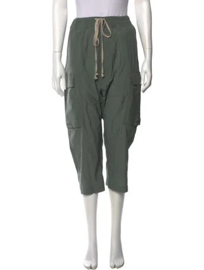 Pre-owned Rick Owens Straight Leg Pants In Green