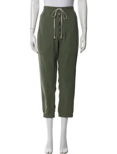 Pre-owned Rick Owens Straight Leg Pants In Green