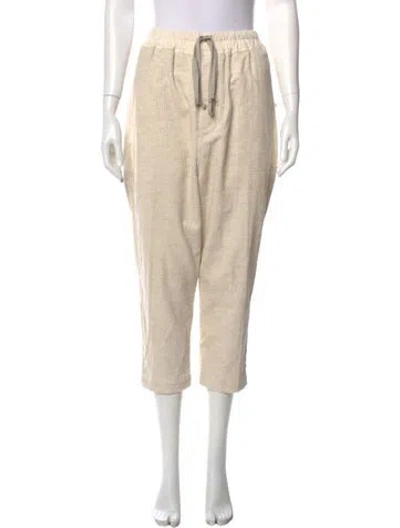 Pre-owned Rick Owens Straight Leg Pants In Neutral