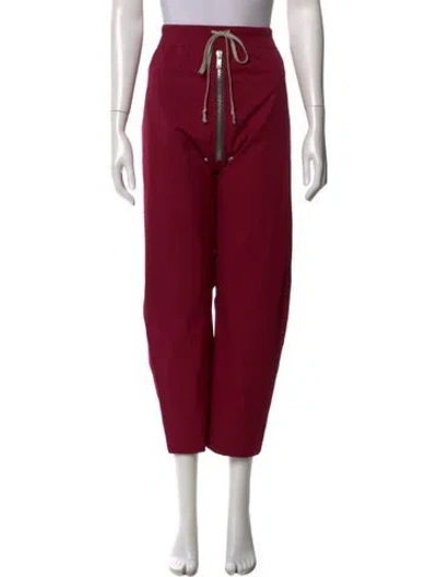 Pre-owned Rick Owens Straight Leg Pants In Purple