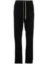 Rick Owens Forever Drawstring Drop-crotch Trousers In Black