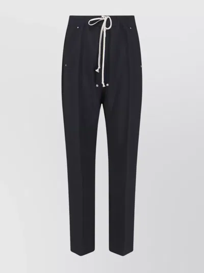 Rick Owens Straight Leg Trousers Eyelet Accents In Multi