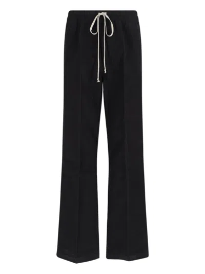 RICK OWENS STRAIGHT PANTS - BLACK