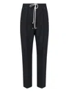 Rick Owens Straight Leg Trousers Eyelet Accents In Black