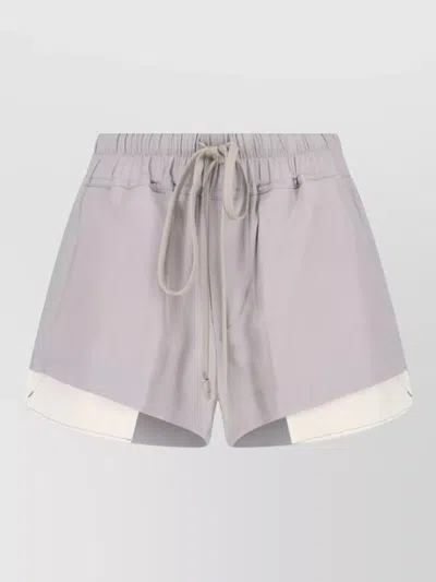 Rick Owens Straight Shorts Side Pockets And Slits In Purple