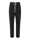 Rick Owens Straight Trousers In Black
