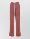 Rick Owens Straight Trousers Featuring Elastic Waistband In Pink