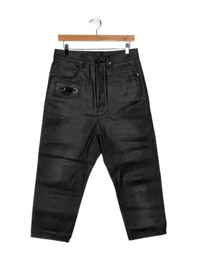Pre-owned Rick Owens Straight-leg Jeans In Black