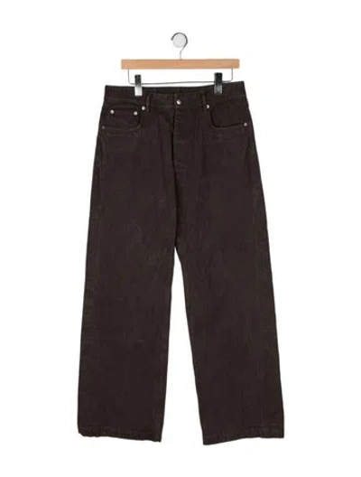 Pre-owned Rick Owens Straight-leg Jeans In Brown