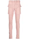 Rick Owens Strap-detail Skinny Jeans In Pink