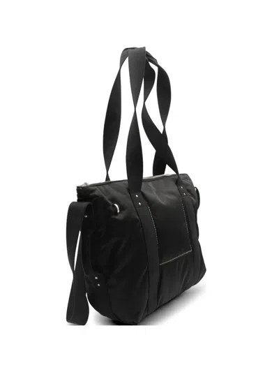 Rick Owens Strap Detail Tote Bag In Black