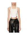 Rick Owens Strap-embellished Asymmetric Tank Top In Black