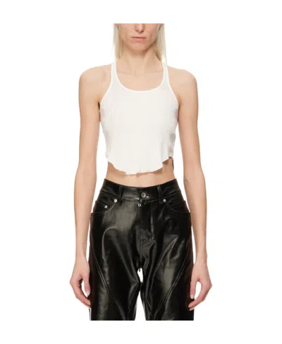 Rick Owens Strap-embellished Asymmetric Tank Top In Black