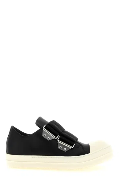 Rick Owens Round-toe Low-top Casual Shoes In Black