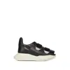 Rick Owens Burritogeth Sneakers Contrast Sole Round Toe In Black