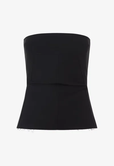 RICK OWENS STRAPLESS BUSTIER TOP