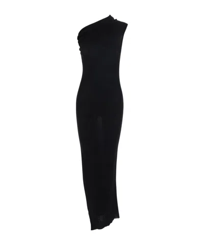 RICK OWENS RICK OWENS ATHENA ONE-SHOULDER MIDI DRESS
