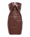 Rick Owens Prong Mini Dress In Red