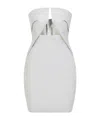 Rick Owens Prong Mini Dress Cut-out Detail In White
