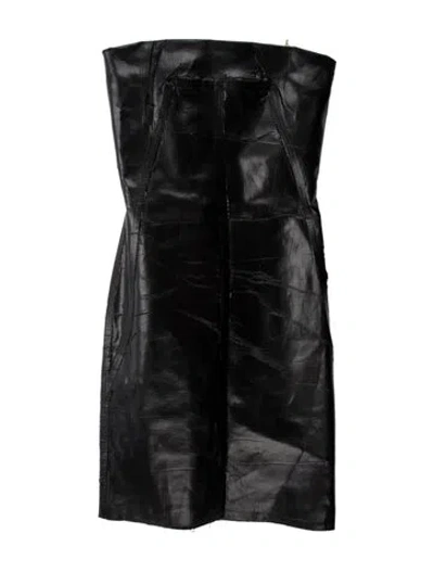 Pre-owned Rick Owens Strapless Mini Dress In Multi