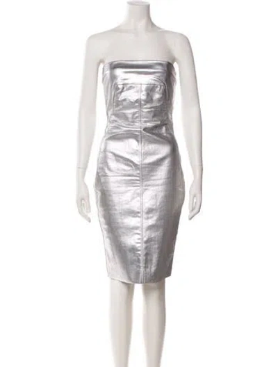 Pre-owned Rick Owens Strapless Mini Dress In Multi