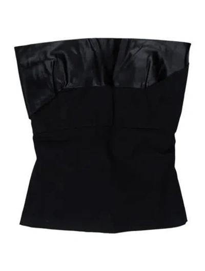 Pre-owned Rick Owens Strapless Top In Black