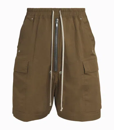 Rick Owens Bela Boxers Bermuda Shorts In 35 Bean