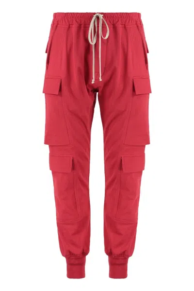 RICK OWENS RICK OWENS STRETCH COTTON TRACK-PANTS