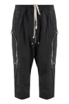 Rick Owens Zip-pocket Drawstring Trousers In Black