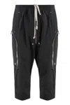 Rick Owens Zip-pocket Drawstring Trousers In Black