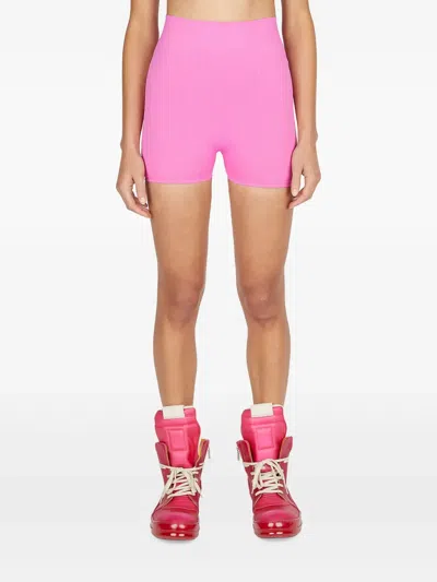 Rick Owens Stretch-jersey Cycling Shorts In Rosa