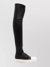 RICK OWENS STRETCH LEATHER OVER-THE-KNEE SNEAKERS