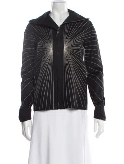 Pre-owned Rick Owens Striped Evening Jacket W/ Tags In Black