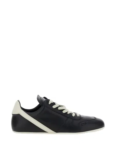 Rick Owens Woman Sneakers Black Size 7 Leather In Multi