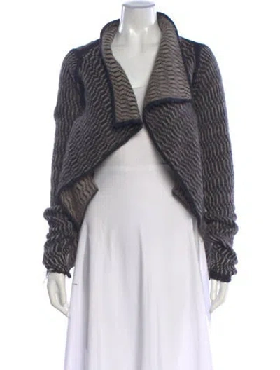 Pre-owned Rick Owens Striped Sweater In Black