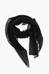 Rick Owens Strobe Cashmere Blend Emily Mega Scarf In Black