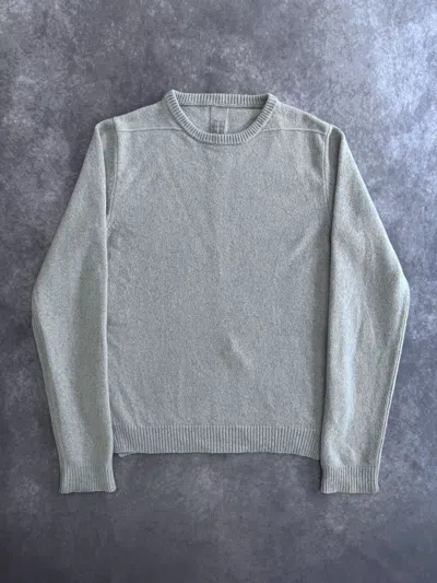 Pre-owned Rick Owens Strobe F/w 22 Crewneck Sweater In Sand