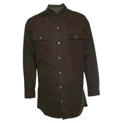 Pre-owned Rick Owens , Strobe Fw22 Green Overshirt