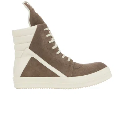 Pre-owned Rick Owens Strobe Geobasket High 'dust Milk' | Brown | Men's Size 41