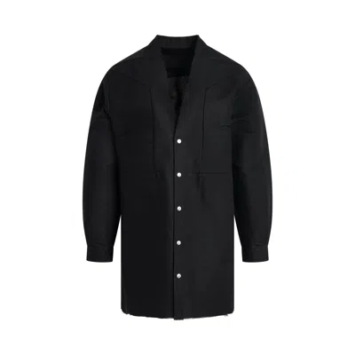 Rick Owens Strobe Jumbo Outershirt In Blue