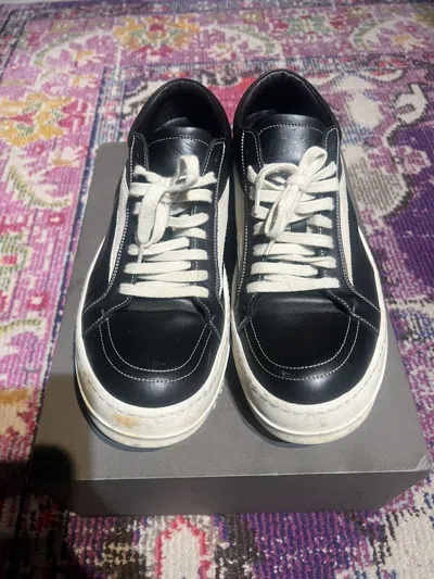 Pre-owned Rick Owens Strobe “vans” Sneakers In Black