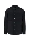 Rick Owens Black Wool Flannel Shirt In Black