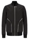 Rick Owens Structured Bomber Jacket In Black