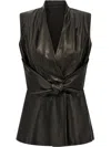 Rick Owens Black Sleeveless Strutter Vest In Black