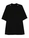 Rick Owens Stud-detailed Organic Cotton T-shirt In Black