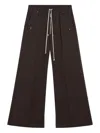 Rick Owens Studd-embellishment Drawstring Trousers In Brown