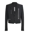 Rick Owens Alice Studded Virgin Wool Blazer In Black