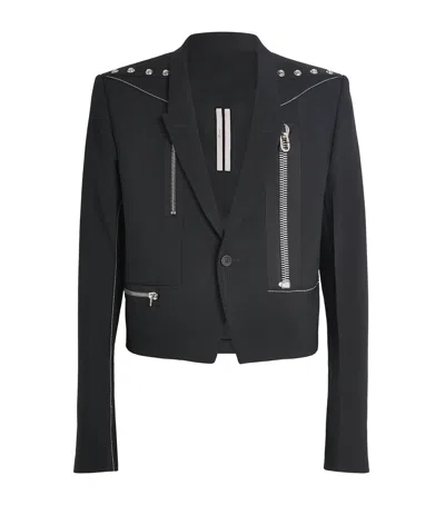 Rick Owens Studded Alice Jacket In Black