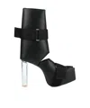 Rick Owens Stylish And Simple Platform Leather Boots In Black