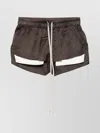 Rick Owens Stylish Boxers With Drawstring And Pockets In Brown